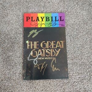 The Great Gatsby Signed Pride Playbill